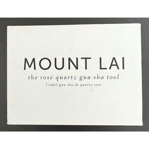 Mount Lai The Rose Quartz Gua Sha Facial Lifting Tool